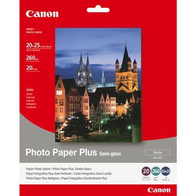 CANON SG-201 semi glnzend Foto Papier inkjet 260g/m2 20x25cm 20 Blatt 1er-Pack