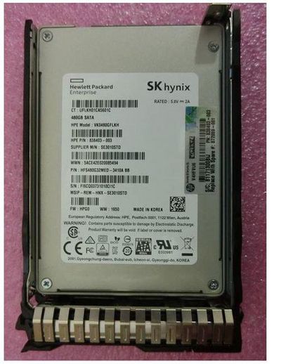 Hewlett Packard Enterprise 480GB 6G SATA SFF RI SC SSD