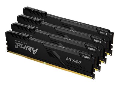 KINGSTON 64GB 3600MHz DDR4 CL18 DIMM Kit of 4 FURY Beast Black
