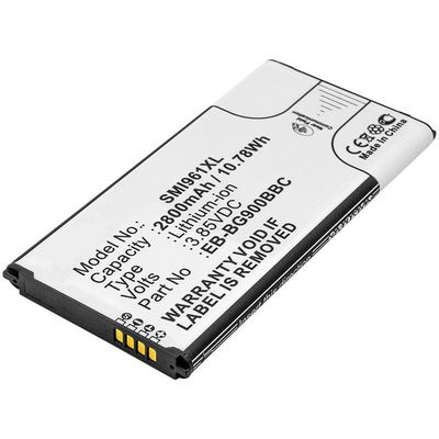 CoreParts Battery 10.64Wh Li-ion 3.8V  2800mAh, with NFC for Samsung  Mobile 10.64Wh Li-ion 3.8V 2800mAh EB-BG900BBC, EB-BG900BBE, EB-BG900BBK,