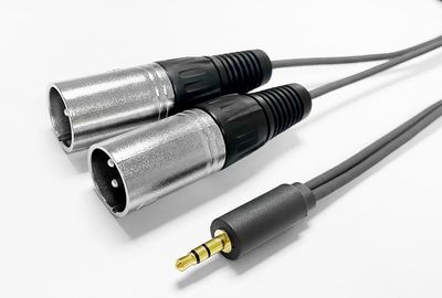 Vivolink 3.5MM CABLE to 2 x XLR male 2m
