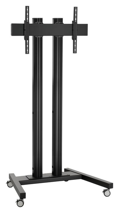 Vogel's TD 2084B, MOBILE DISPLAY  TROLLEY, DOUBLE-POLE, H:200  CM, VESA 800X400, BLACK - CONNECT-IT 00CM, 800X400 BLACK