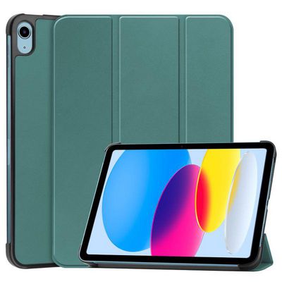 CoreParts Tri-fold Caster Hard Shell Cover - Dark Green For Apple iPad 10.9-inch