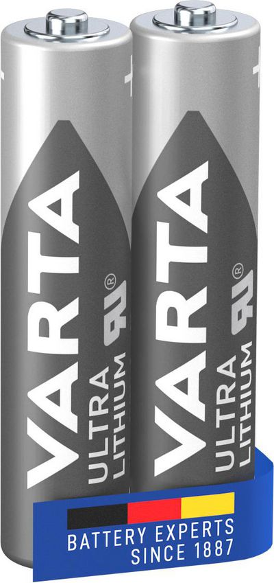1x2 Varta Lithium Micro AAA LR 03