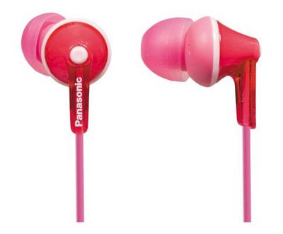 Panasonic RP-HJE125E-P Kabling Øreproptelefoner Pink
