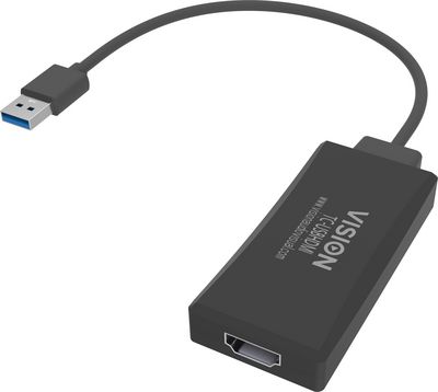 Vision - ekstern videoadapter - sort