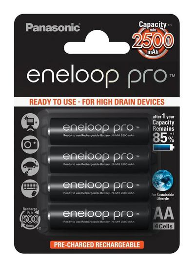 Panasonic Eneloop Pro Rechargeable Battery Aa