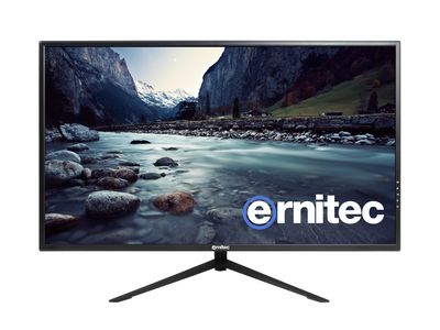 Ernitec 32" Surveillance monitor for  24/7 Use, Full HD Resolution  1 x HDMI 2.0, 1 x VGA, 2 x BNC IN, 1 x BNC OUT, 2 x Speakers