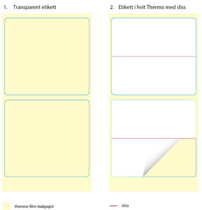 Capture 55x25mm 2-in-1 Multi-Layer  Label, 1000 labels per roll,  25 rolls per box