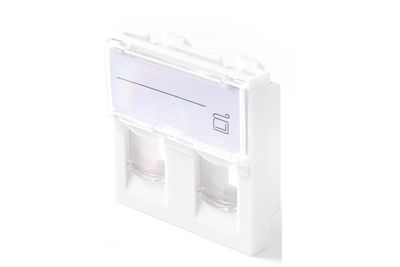 Lanview EURO OUTLET 45x45 - 2-PORT  MODULE