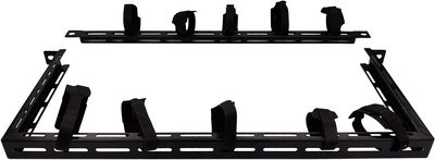 Lanview 1/2U 19" CABLE ORGANIZER  PANEL WITH 10PCS VELCRO