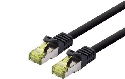 LOGON PROFESSIONAL PATCH CABLE SFTP/AWG27/LSOH  15M - CAT6A 500Mhz - BLACK