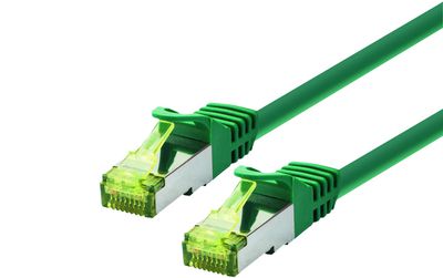 LOGON PROFESSIONAL PATCH CABLE SFTP/AWG26/LSOH  15M - CAT6A 500Mhz - GREEN