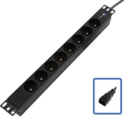Lanview POWER STRIP 19" C20 - 8 WAY  OUTLET PORT