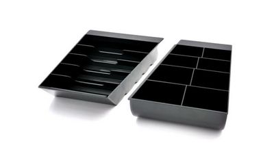 APG Cash Drawer ECD330B Insert Lay Flat Format 8 Coin, 5 Note inclined