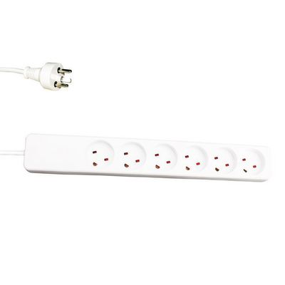 Garbot Plast Power Strip 6-way EDB  Outlet, 3m White