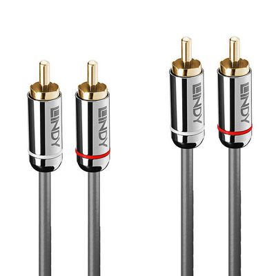 Lindy 10M Dual Phono Cable, Cromo  Line