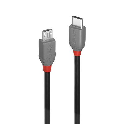 Lindy 2M Usb 2.0 Type C To Micro-B  Cable, Anthra Line