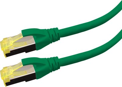 LOGON PREMIUM PATCH CABLE CAT6A S/FTP  PREMIUM LSOH - 10M GREEN