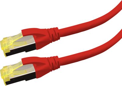 LOGON PREMIUM PATCH CABLE CAT6 S/FTP  PREMIUM LSOH - 1M RED