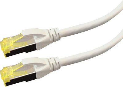 LOGON PREMIUM PATCH CABLE CAT6A S/FTP  PREMIUM LSOH - 0.5M WHITE