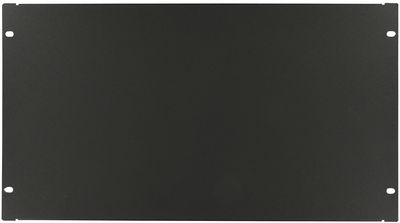 Lanview 6U 19" SCREW TYPE BLANK PANEL  BLACK