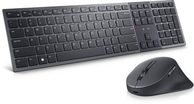 Dell Premier KM900 Sæt med mus og tastatur Saks Ja Trådløs US International