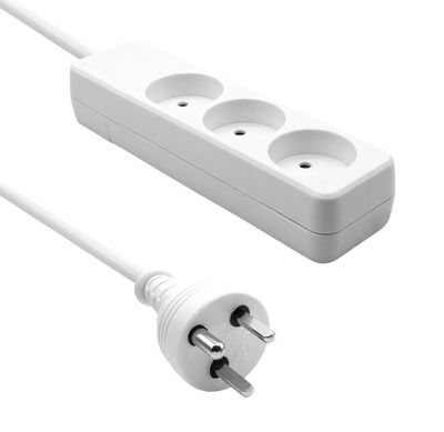 ProXtend Danish Power Strip 3-way 15M  IT White
