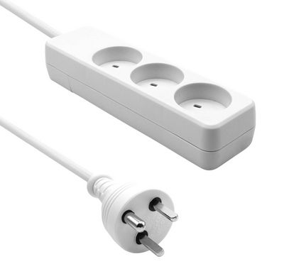 ProXtend Danish IT Power Strip 3-way  3M White