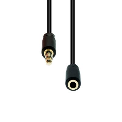 ProXtend 4-Pin Slim Extension Cable  Black 1.5M
