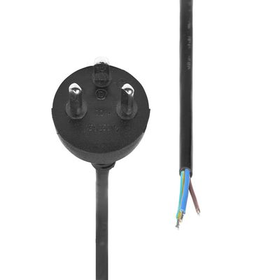 MicroConnect Type K EDB - Open End, Power cable, 10m, Black