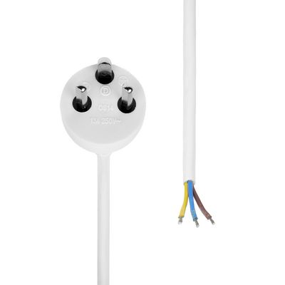 MicroConnect Type K EDB - Open End, Power  cable, 10m, White