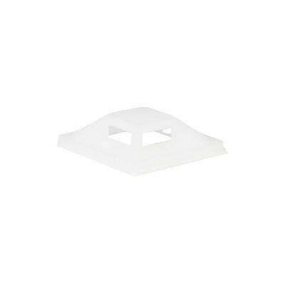 Lanview Self-adhesive Zip Tie Mounts,  25mm x 25mm, 50pcs, White