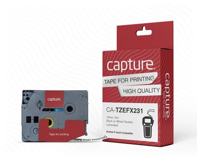 Flexible Tape Black on White