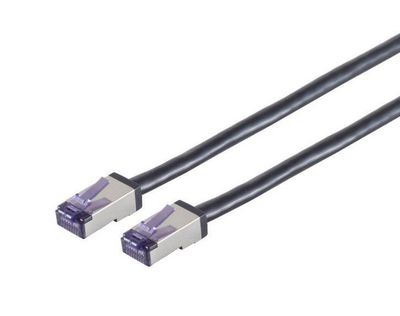 Lanview HIGH-FLEX Cat6a S/FTP Black  5m High-Flex Shielded  High-Flex Shielded Network Cable, Soft PVC, AWG26/7 CU