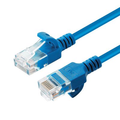 MicroConnect U/UTP CAT6A Slim 0.2M Blue