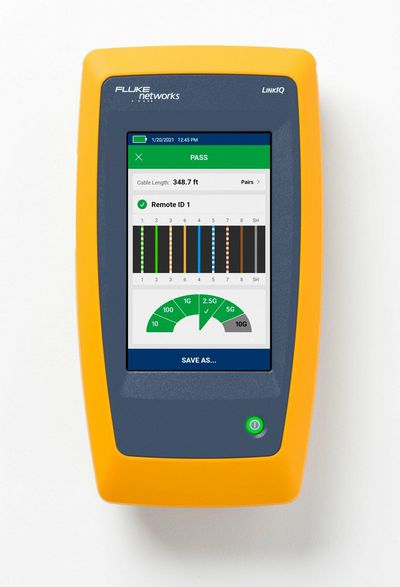 Fluke LIQ-100 LinkIQ, Built-in battery, Lithium-Ion (Li-Ion), 6400 mAh, 3.6 V, 270 min, 624 g