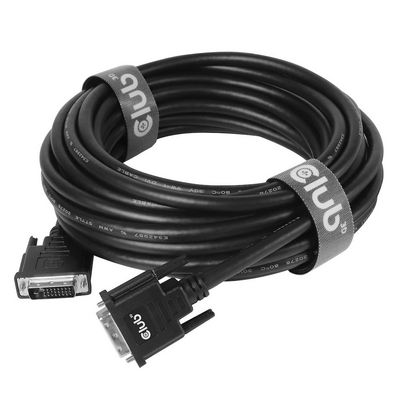 Club 3D CAC-1220 Digital DVI kabel 10 m Sort