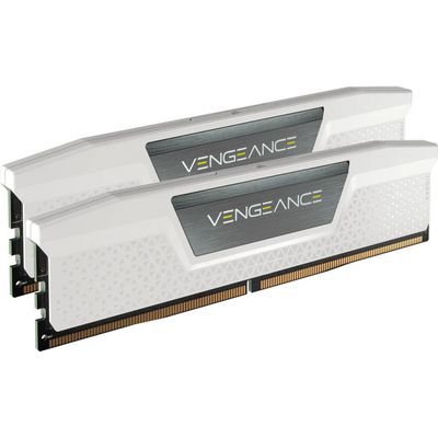 CORSAIR VENGEANCE 32GB 2x16GB DDR5 6400MT/s DIMM Unbuffered 32-40-40-84 Std PMIC XMP 3.0 White Heatspreader 1.4V