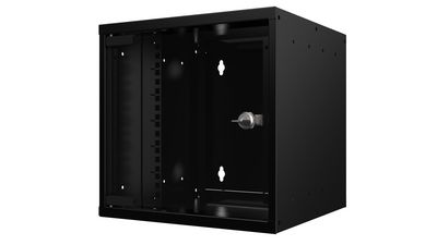 Lanview 10" 9U Rack Wallmount Cabinet  312 x 300 x 440mm - Black  Unassembled