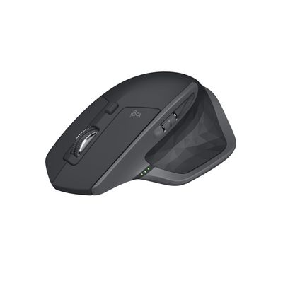 Logitech MX Master 2S Mouse, Graphite,  Wireless MX Master 2S,  Right-hand, Laser, RF Wireless+Bluetooth, 1000 DPI, Graphite
