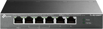 TP-Link TL-SG1006PP V1 Switch 6-porte Gigabit Ethernet PoE++