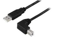 MicroConnect USB-A 2.0 to a USB-B 90 degrees angled 10m M-M USB B male angled Hi-Speed Cable
