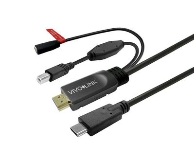 Vivolink USB-C Connect Cable with  Charging 7.5m