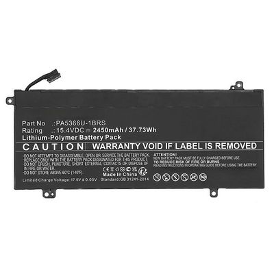 CoreParts Laptop Battery for Toshiba  37.73Wh 15.4V 2450mAh Laptop  Battery for Toshiba 37.73Wh Li-ion 15.4V 2450mAh Black for Toshiba Dynabook
