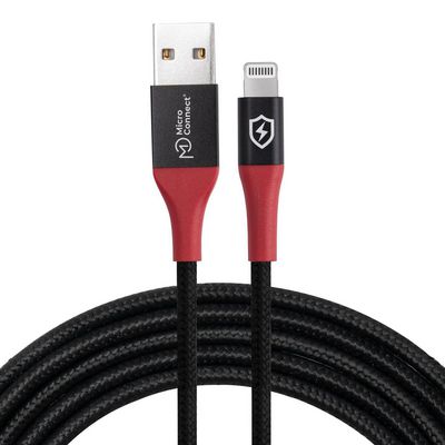 MicroConnect Safe Charge USB-A to  Lightning Data Blocker cable  1.5m