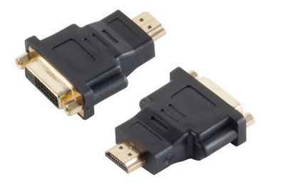 MicroConnect HDMI 19 - DVI-D M-F Adaptor HDMI Type A - DVI-D 24+1 M-F