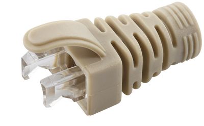 MicroConnect Strain Relief Boot Cat5e,  Cat6, Cat6A cables upto 6.5MM  Grey, 100pcs
