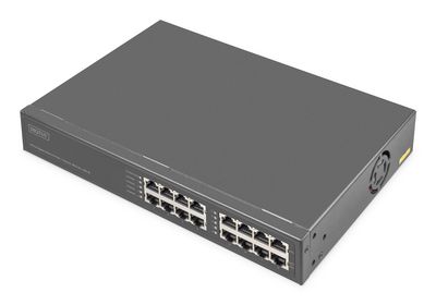 DIGITUS Switch 8-Port Gigabitgabit PoE + Injektor 250W schw