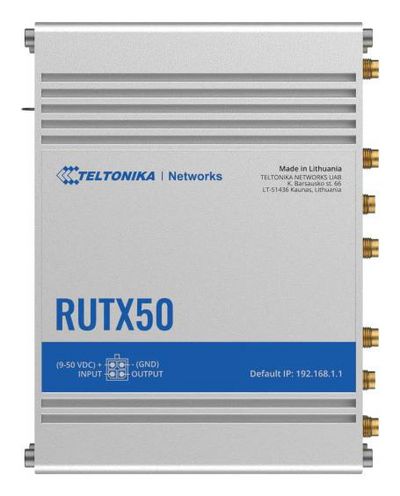 Teltonika Networks RUTX50 Industrial 5G Cellular UK PSU